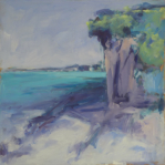 POURVILLE -olieverf op paneel - 45x45 cm - € 450,--