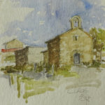 CLAUS - aquarel - 15x15 cm - € 50,--